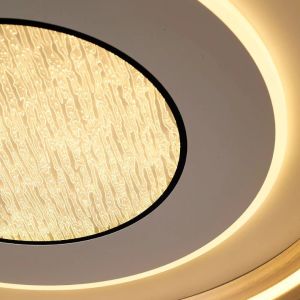 Dare 60cm Beyaz Kumandalı Ledli Plafonyer Avize 1412-5