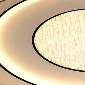 Dare 60cm Beyaz Kumandalı Ledli Plafonyer Avize 1412-6