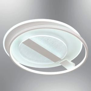 Dare 60cm Beyaz Kumandalı Ledli Plafonyer Avize 1412-7