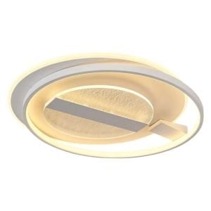 Dare 60cm Beyaz Kumandalı Ledli Plafonyer Avize 1412-7