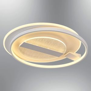 Dare 60cm Beyaz Kumandalı Ledli Plafonyer Avize 1412-7