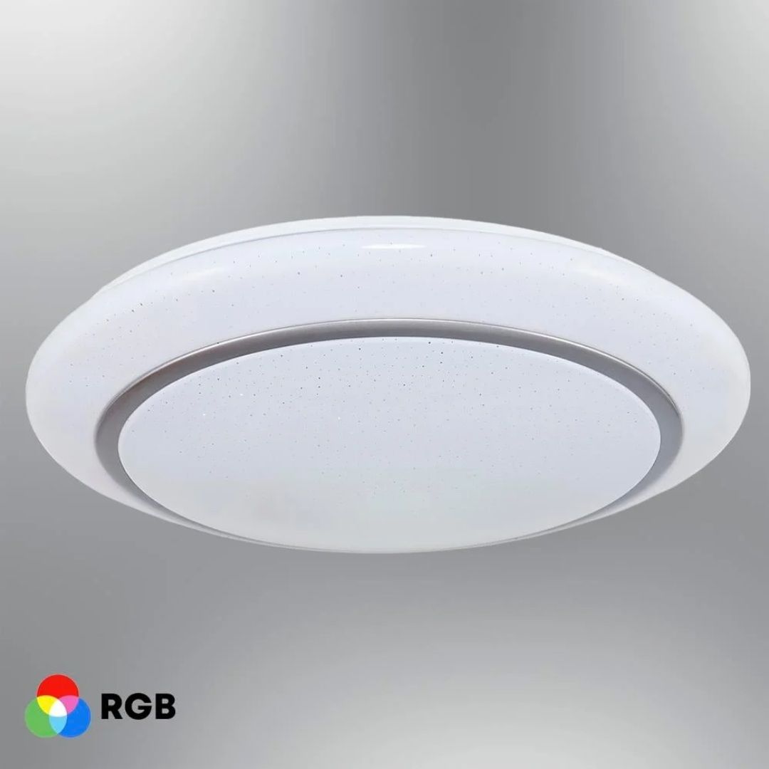 Futura 55cm Kumandalı Beyaz Ledli Plafonyer Avize RGB 1413-2