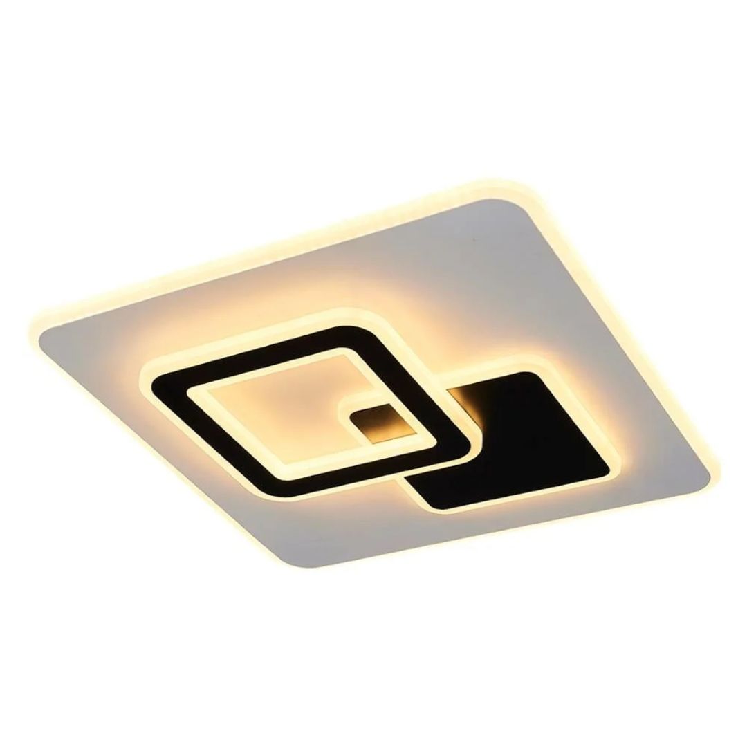 Futura 45x45cm Kumandalı Beyaz Ledli Plafonyer Avize 1413-3