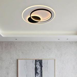 Futura 55cm Kumandalı Beyaz Ledli Plafonyer Avize 1413-4