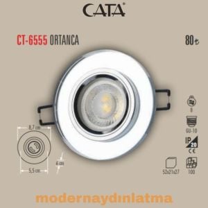 Cata CT-6555 Ortanca Yuvarlak Dekoratif Cam Spot