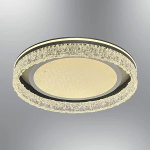 Nofa 60cm Tuya Uyumlu Kumandalı Beyaz Ledli Plafonyer Avize 1414-2