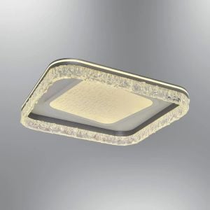 Nofa 50x50cm Tuya Uyumlu Kumandalı Beyaz Ledli Plafonyer Avize 1414-3