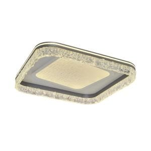 Nofa 60x60cm Tuya Uyumlu Kumandalı Beyaz Ledli Plafonyer Avize 1414-4