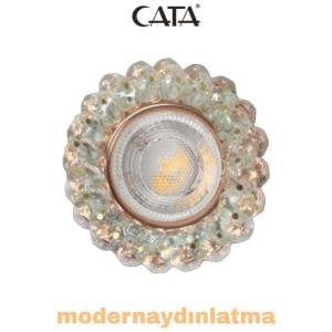 Cata CT-6596 Papatya Yuvarlak Dekoratif Cam Spot