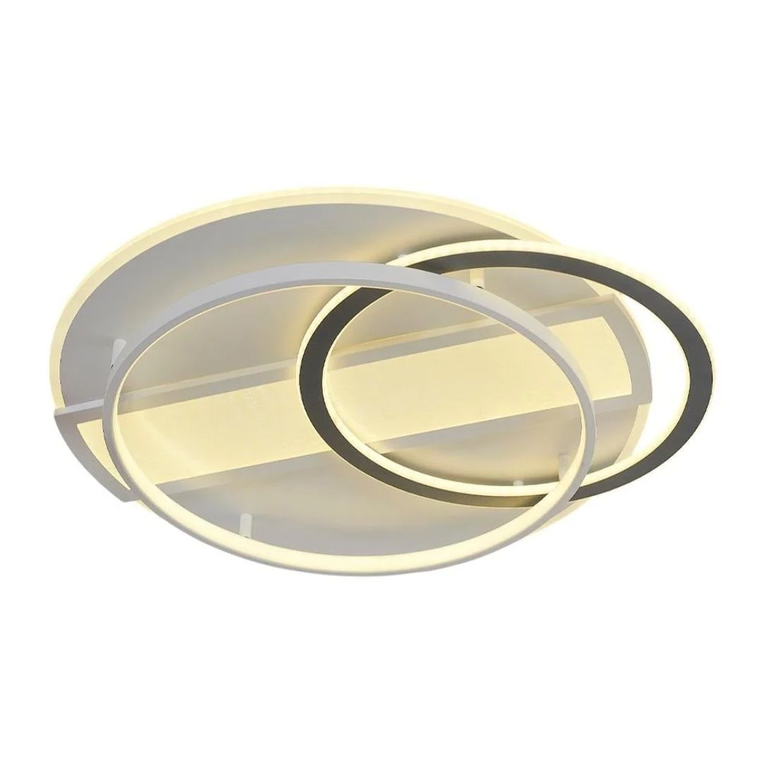 Nofa 60cm Tuya Uyumlu Kumandalı Beyaz Ledli Plafonyer Avize 1414-6