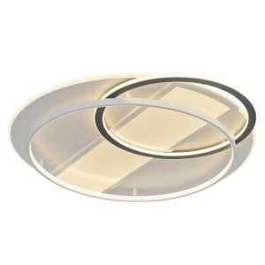 Nofa 80cm Tuya Uyumlu Kumandalı Beyaz Ledli Plafonyer Avize 1414-6