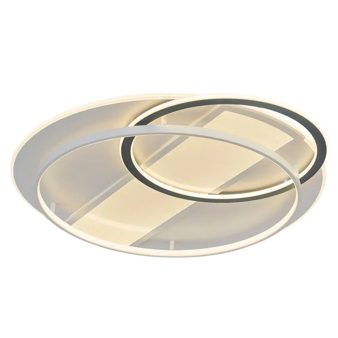 Nofa 80cm Tuya Uyumlu Kumandalı Beyaz Ledli Plafonyer Avize 1414-6