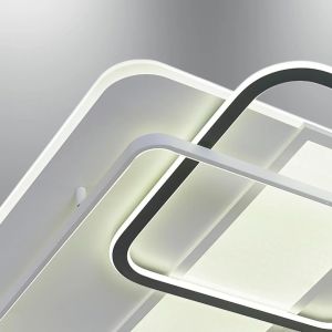 Nofa 60x60cm Tuya Uyumlu Kumandalı Beyaz Ledli Plafonyer Avize 1414-7