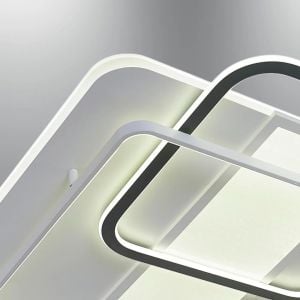 Nofa 60x60cm Tuya Uyumlu Kumandalı Beyaz Ledli Plafonyer Avize 1414-7