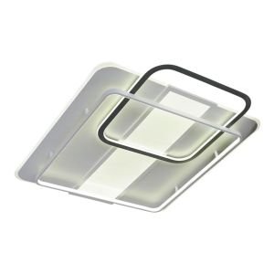 Nofa 60x60cm Tuya Uyumlu Kumandalı Beyaz Ledli Plafonyer Avize 1414-7