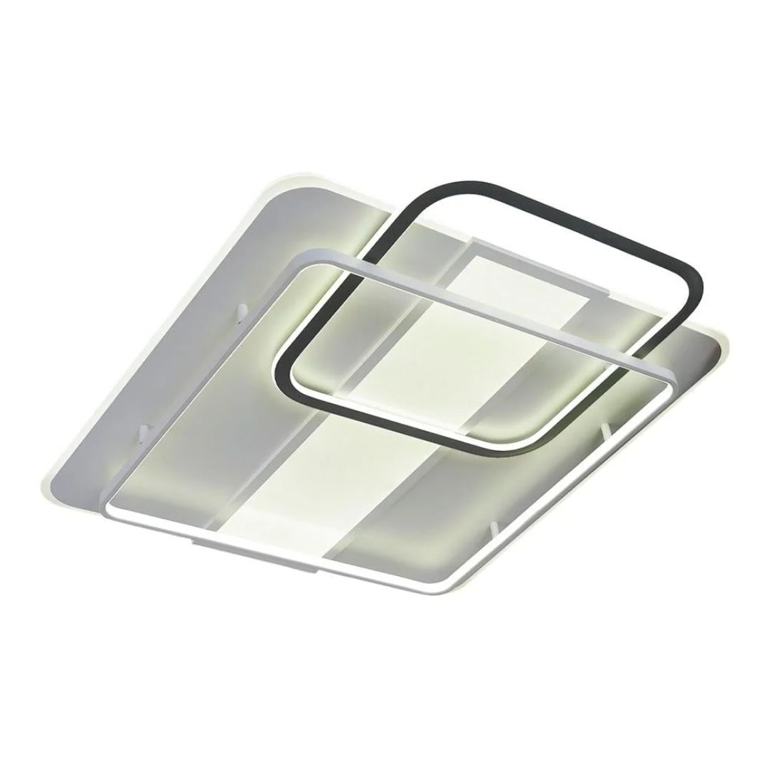 Nofa 60x60cm Tuya Uyumlu Kumandalı Beyaz Ledli Plafonyer Avize 1414-7