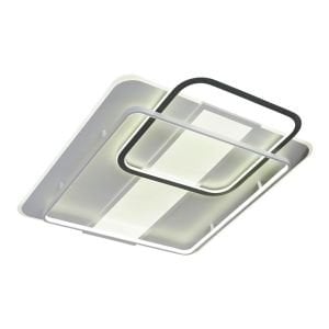 Nofa 60x60cm Tuya Uyumlu Kumandalı Beyaz Ledli Plafonyer Avize 1414-7