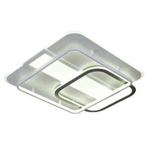 Nofa 80x80cm Tuya Uyumlu Kumandalı Beyaz Ledli Plafonyer Avize 1414-8