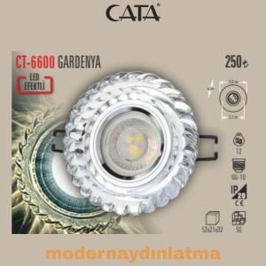 Cata CT-6600 Gardenya Yuvarlak Dekoratif Cam Spot