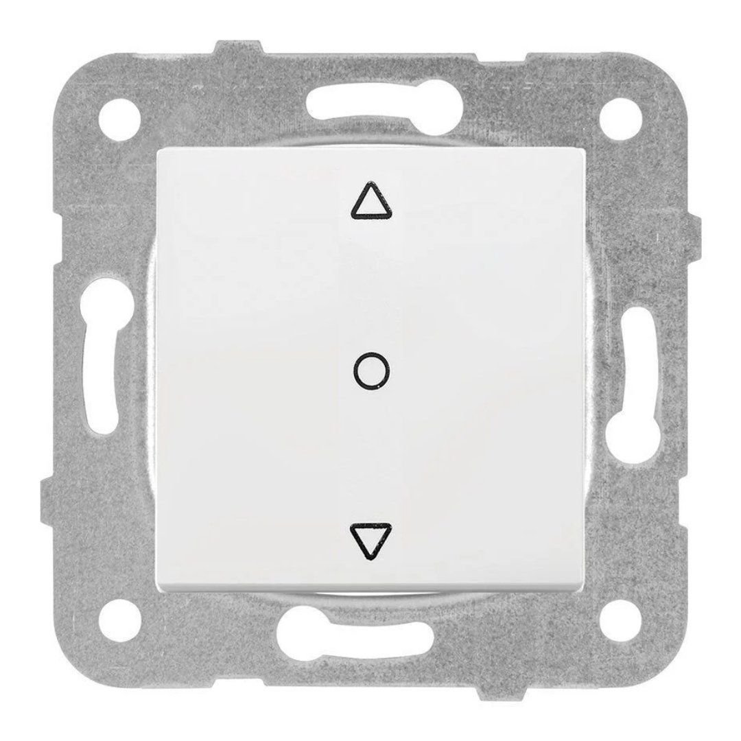 Viko Karre Serisi Anahtar Prizler Tek Düğmeli Jaluzi Kumanda Anahtarı - Çerçevesiz