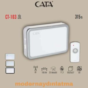 Cata CT-103 Uzaktan Kumandalı Kapı Zili