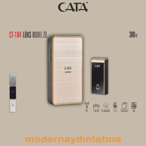 Cata CT-104 Uzaktan Kumandalı Lüks Model Kapı Zili