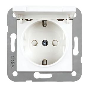 Viko Karre Serisi Anahtar Prizler Topraklı Priz - Kapaklı - Çerçevesiz