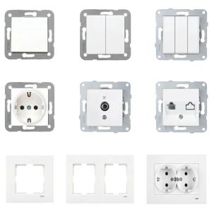 Viko Karre Serisi Anahtar Prizler Dimmer Anahtarı 40-600W - Çerçevesiz