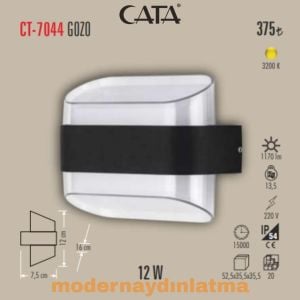 Cata CT-7044 12W Gozo Dış Mekan Modern Ledli Aplik Günışığı