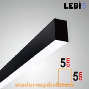 Lebis Sıva Üstü Lineer Led Aydınlatma 5x5 Kasa