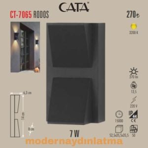 Cata CT-7065 Rodos 7W Dış Mekan Modern Ledli Aplik Günışığı