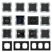 Viko Novella Serisi Siyah Renk Anahtar Prizler