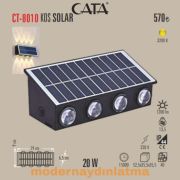 Cata CT-8010 20W Kos Solar Güneş Enerjili Led Aplik Günışığı