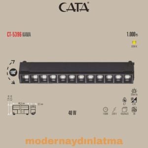 Cata CT-5396 40W Kama Led Ray Armatür Günışığı