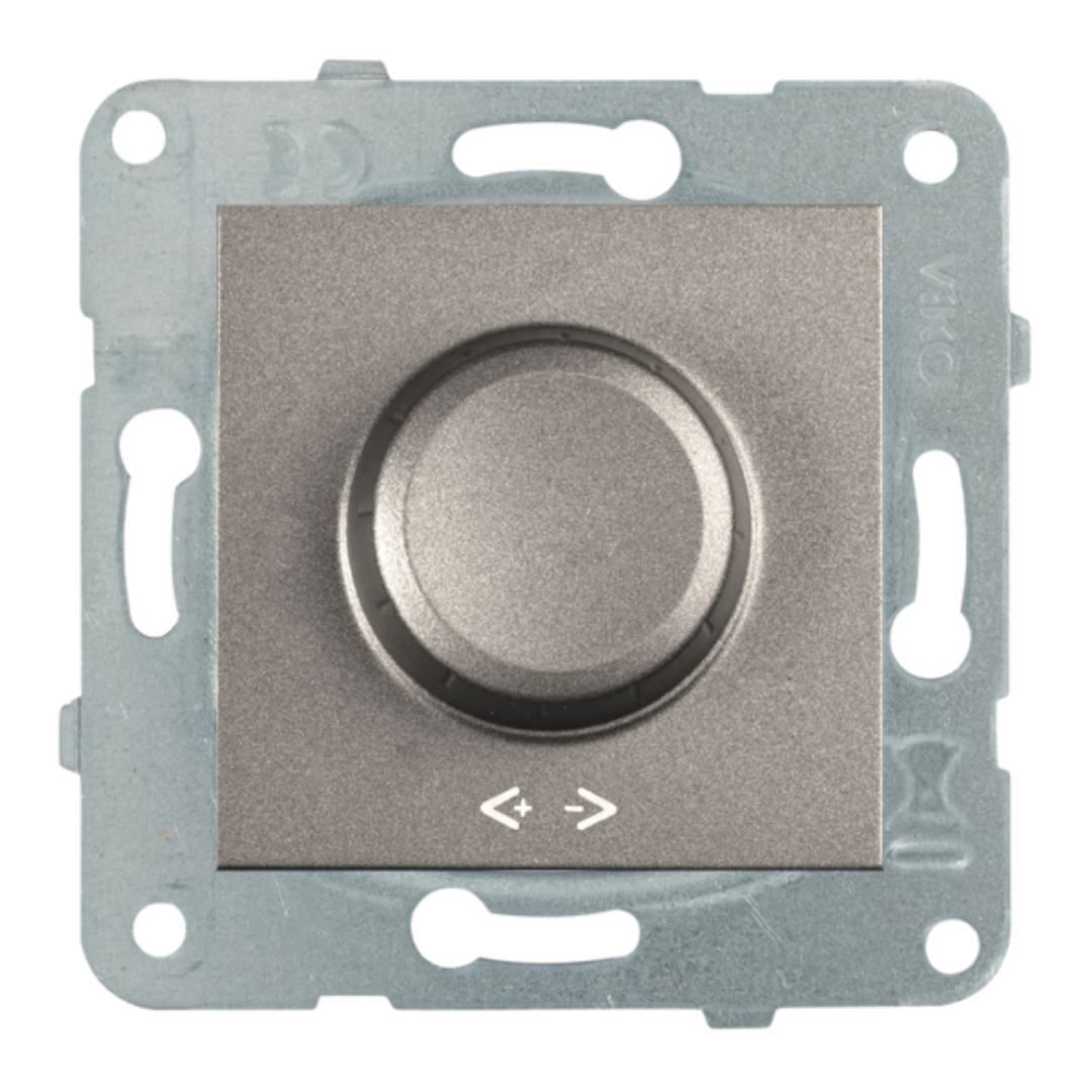 Viko Novella Serisi Antrasit Renk Anahtar Prizler Dimmer Anahtarı 40-600W - Çerçevesiz