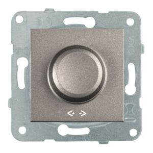 Viko Novella Serisi Antrasit Renk Anahtar Prizler Dimmer Anahtarı 40-600W - Çerçevesiz