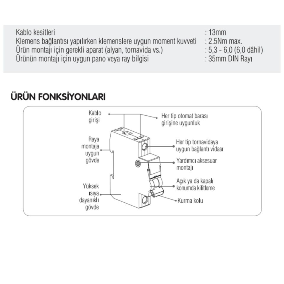 Viko 3x16 Amper Trifaze Sigorta