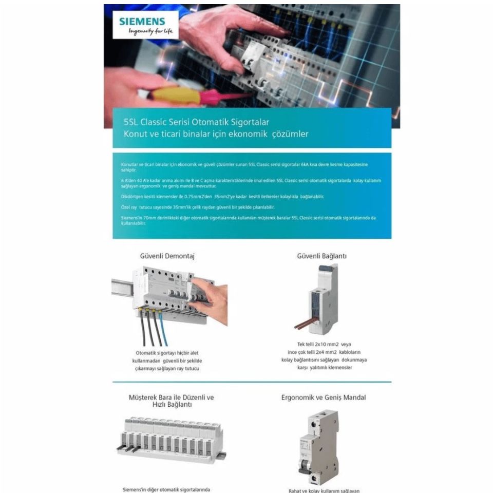 Siemens 3x25 Amper Trifaze Sigorta