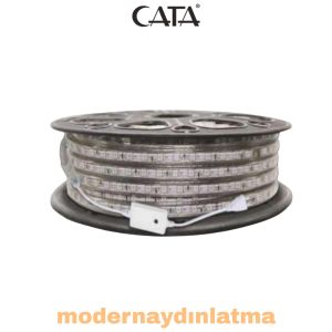 Cata 220 Volt Dış Mekan Şerit Led CT-4548 - RGB Işık - 50 Metre