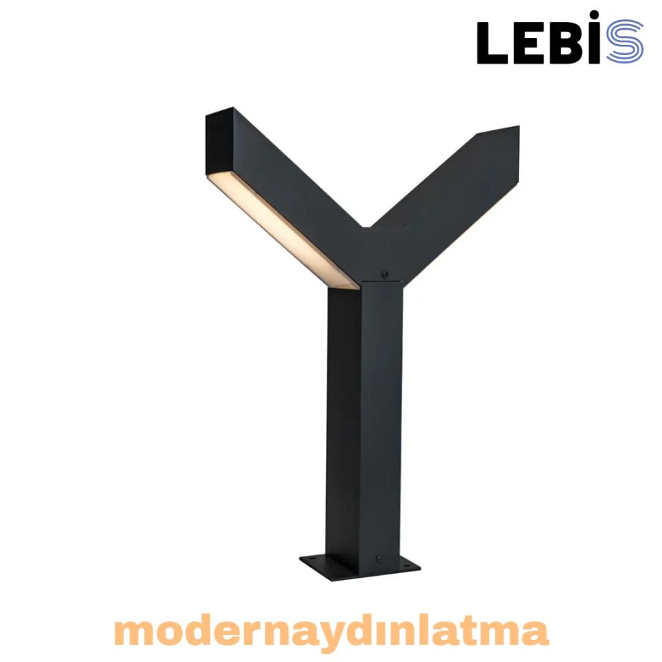 Lebis Kayı 85 cm Ledli Bollards Bahçe Aydınlatma Armatürü