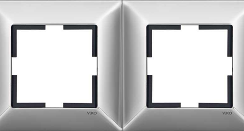 Viko Trenda Metal İkili Çerçeve Krom Renk