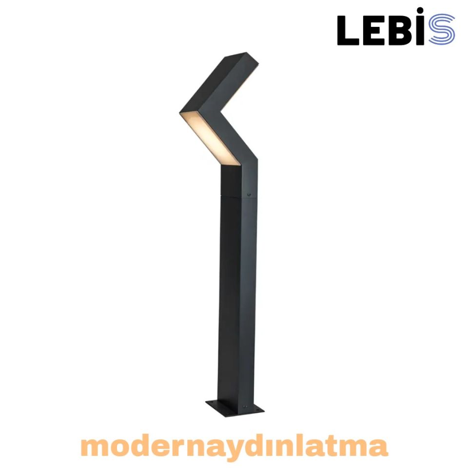 Lebis Ege 225 cm Ledli Bollards Bahçe Aydınlatma Armatürü