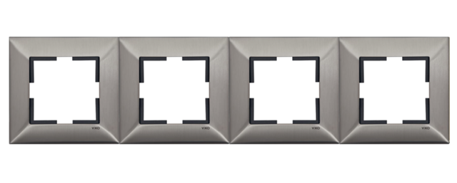 Viko Trenda Metal Dörtlü Çerçeve İnox Renk