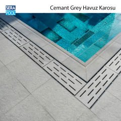 Cemant Grey (33x66 cm) Porselen Karo - m² 'si