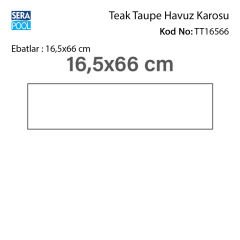 Teak Taupe (16,5x16,5 cm) Porselen Karo - m² 'si