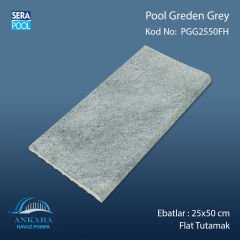 Pool Garden Grey 25x50 cm Flat Tutamak