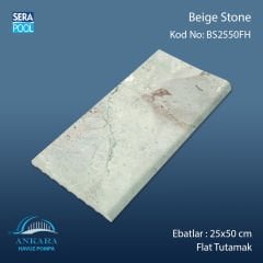 Beige Stone 25x50 cm Flat Tutamak