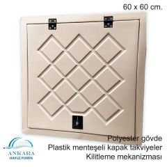 60 X 60 cm POLYESTER DEPO KAPAĞI