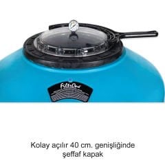 Filtrone LLT - Ø1200 Geniş SEFFAF Kapak - Yandan ÇYV. 2.5'' - 56 m³/h