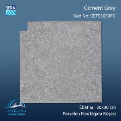 Cement Grey 30x30 cm Flex Izgara Köşeleri